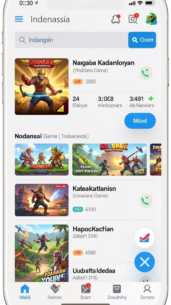 98spin - Tampilan antarmuka yang user-friendly.