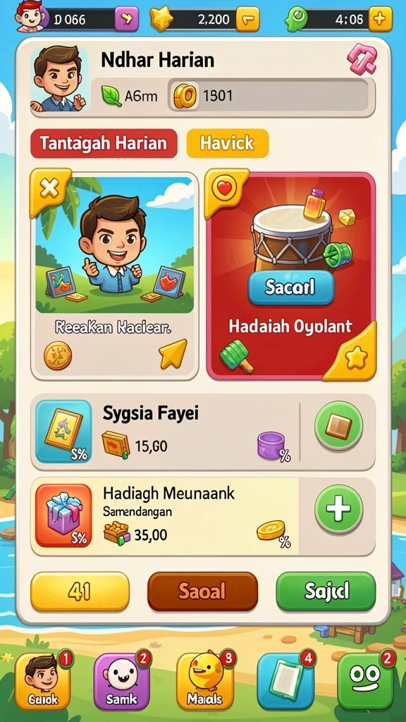 h03 - Tangkapan layar menampilkan aksi seru dalam permainan.